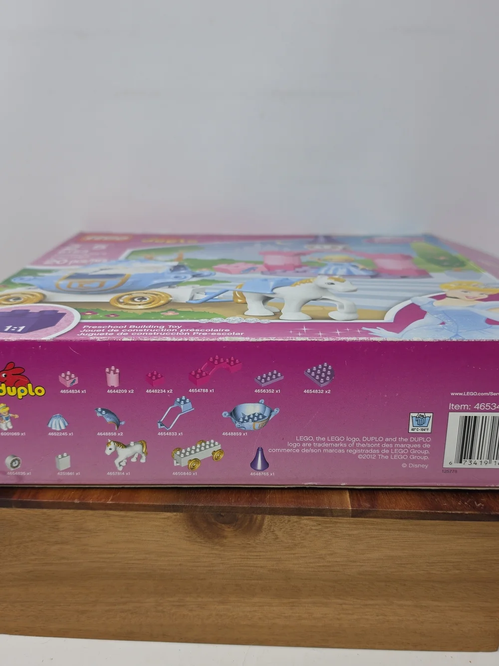 Lego Duplo Cinderella Carriage Playset - Pink, Blue & Gold
